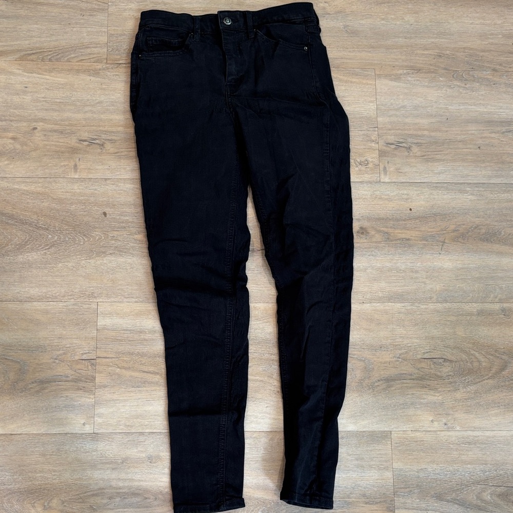 TOPSHOP BLACK JAMIE HIGH RISE SKINNY JEANS